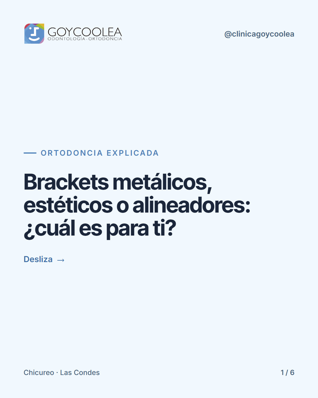 Carrusel que compara brackets metálicos