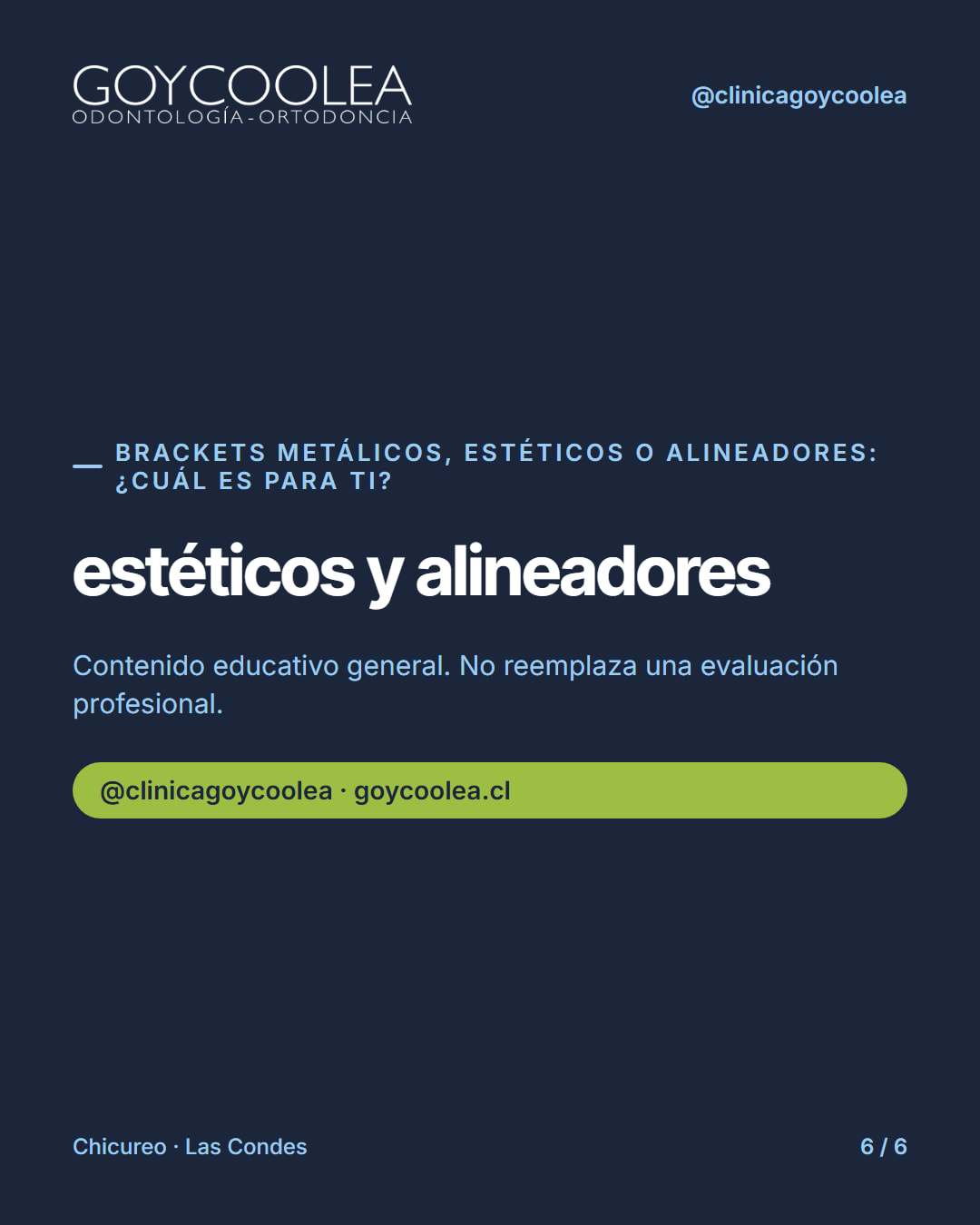 Carrusel que compara brackets metálicos