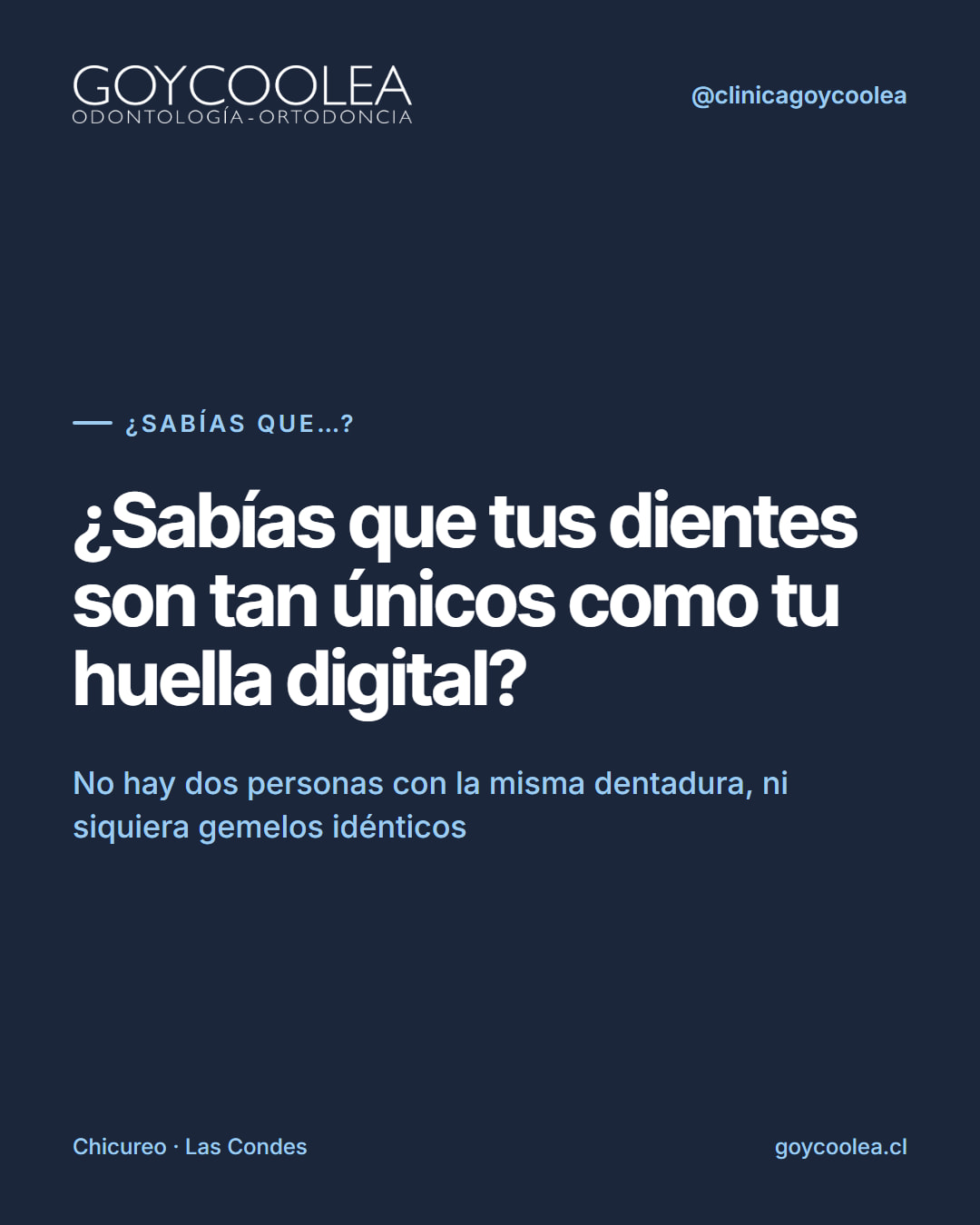 Dato curioso sobre la unicidad de la dentadura humana