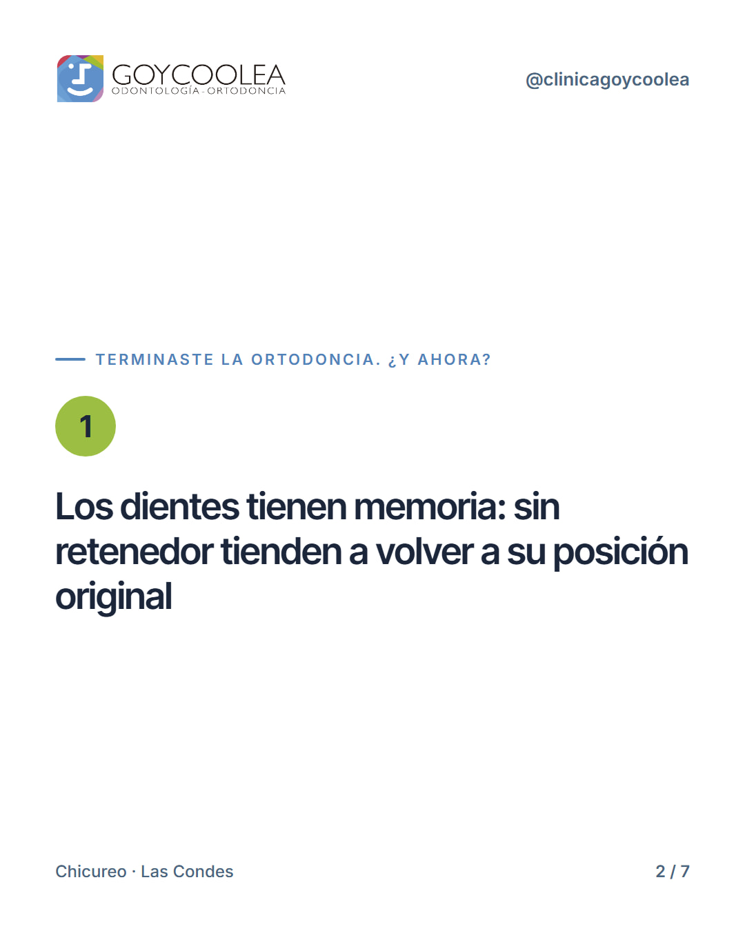 Carrusel que explica los tipos de retenedores y por qué usarlos