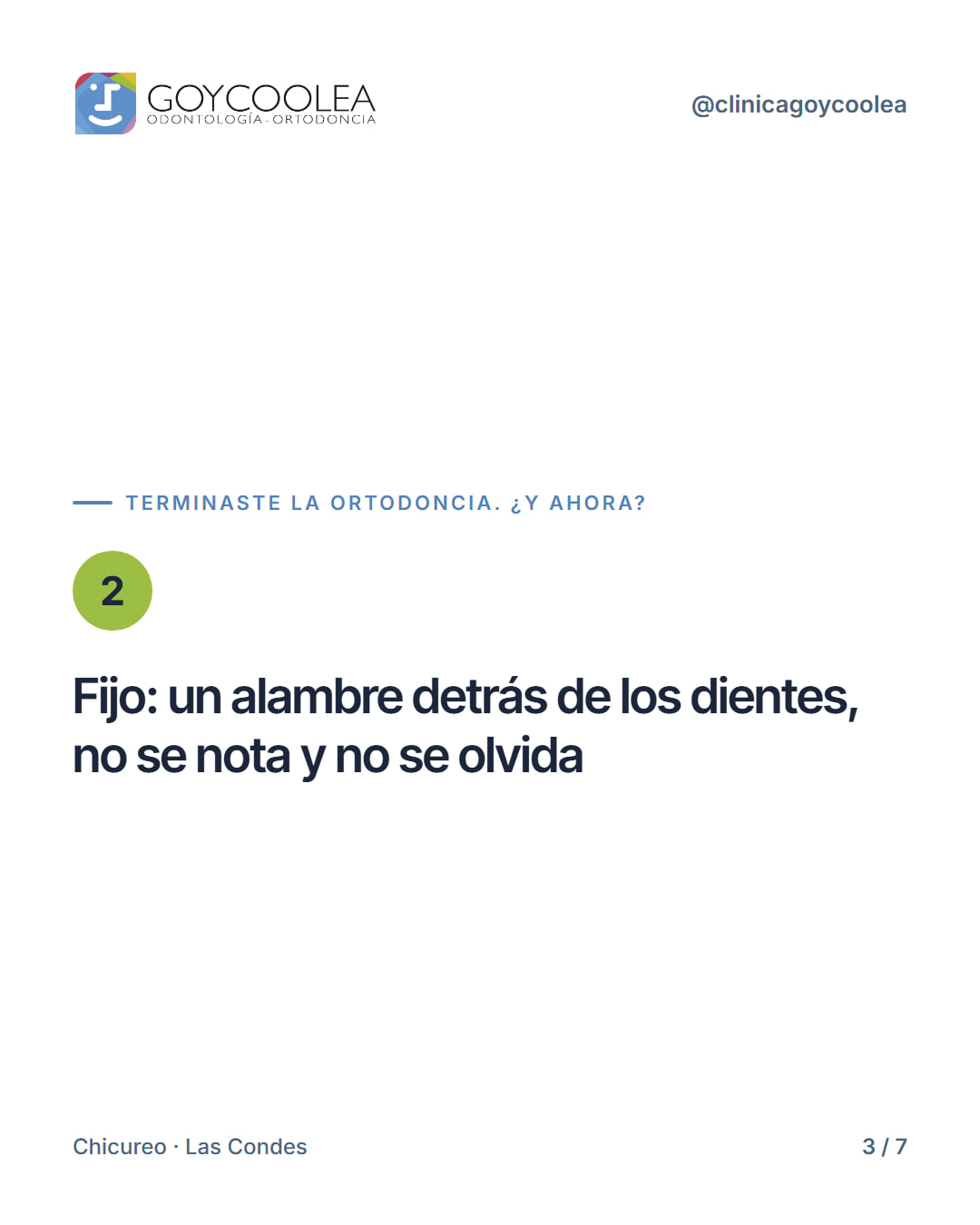 Carrusel que explica los tipos de retenedores y por qué usarlos
