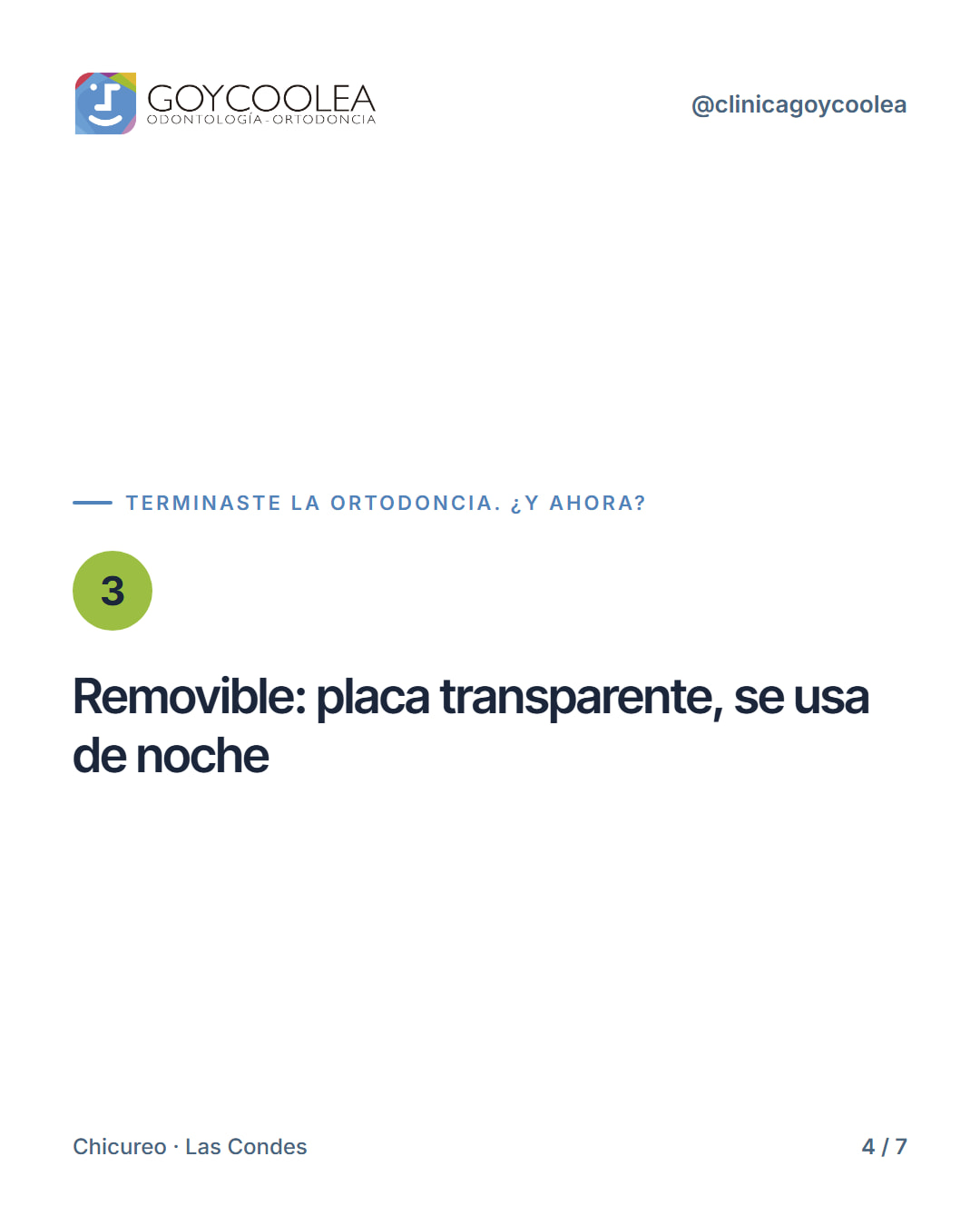 Carrusel que explica los tipos de retenedores y por qué usarlos