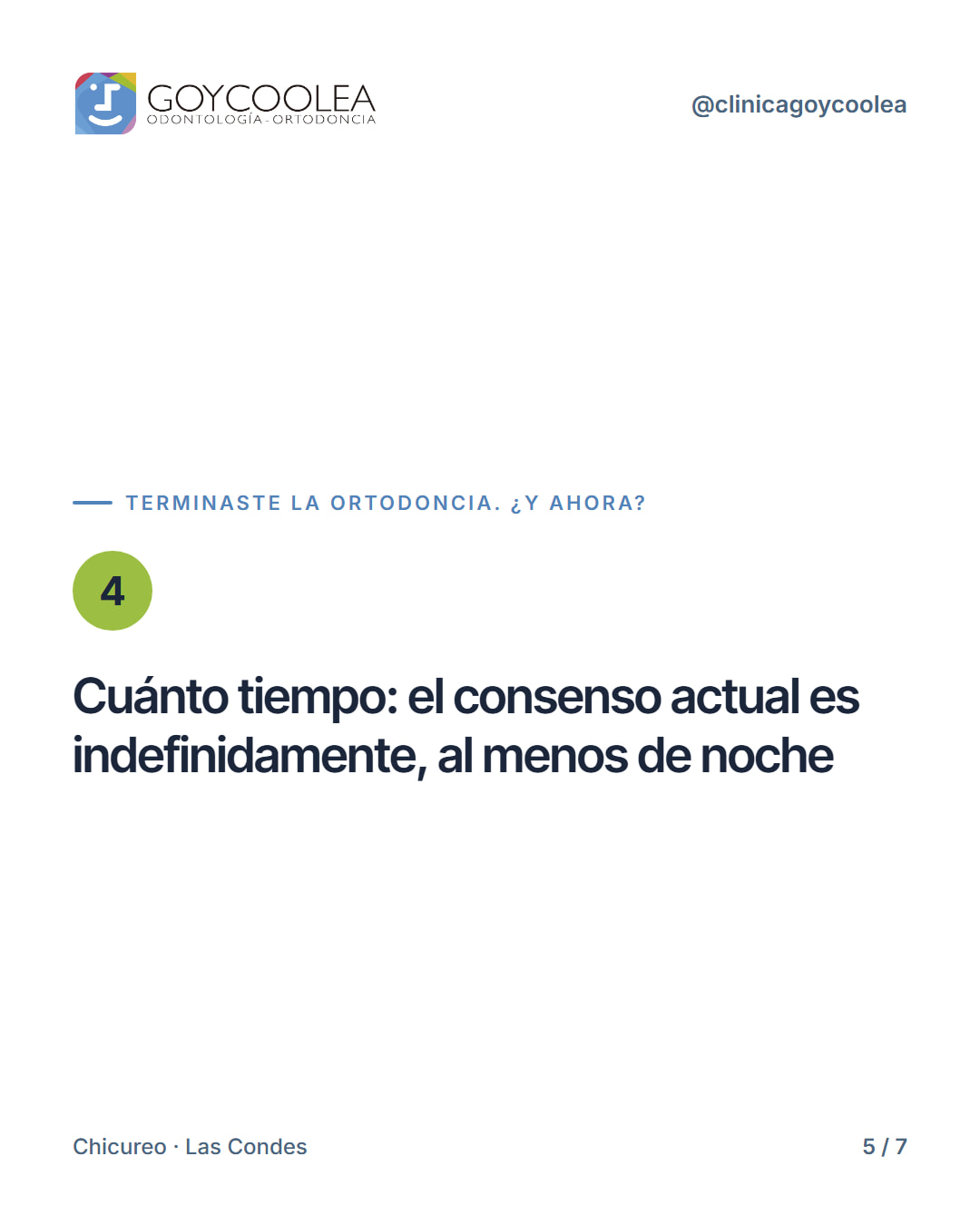 Carrusel que explica los tipos de retenedores y por qué usarlos