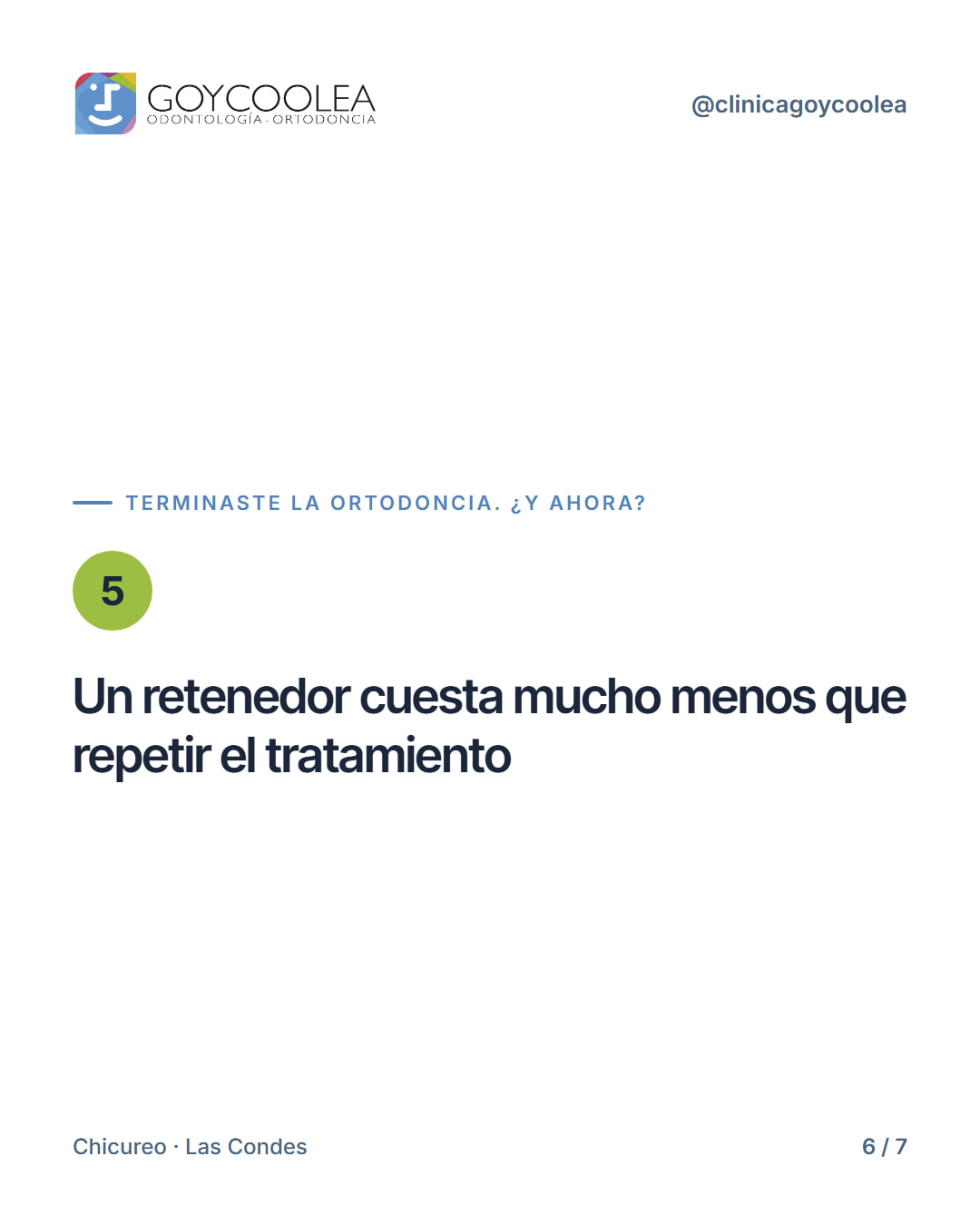 Carrusel que explica los tipos de retenedores y por qué usarlos