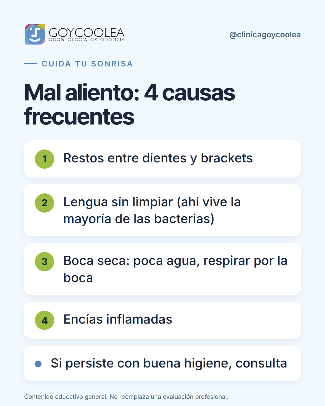 Cuatro causas frecuentes del mal aliento y cómo prevenirlo