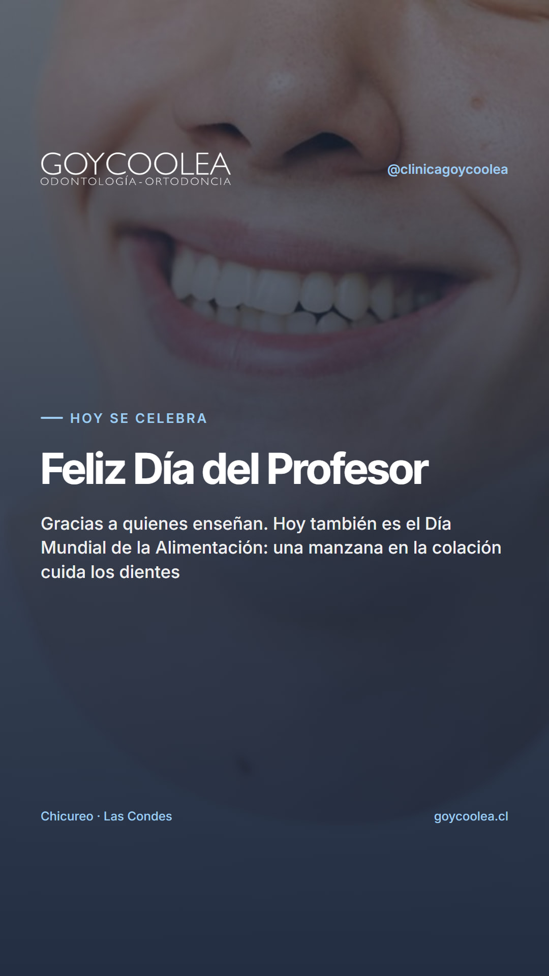 Historia con saludo por el Día del Profesor