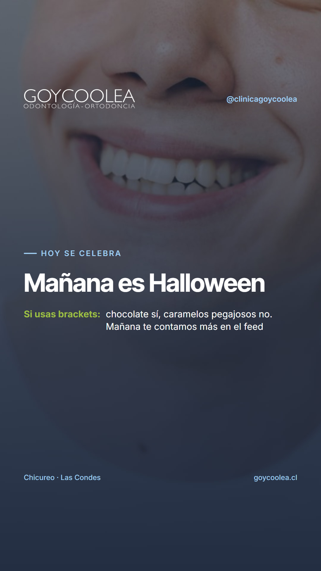 Historia de anticipo de Halloween con brackets